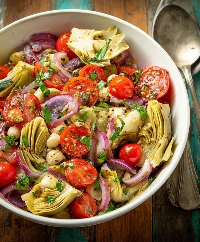 Tuscan Artichoke Tomato Salad