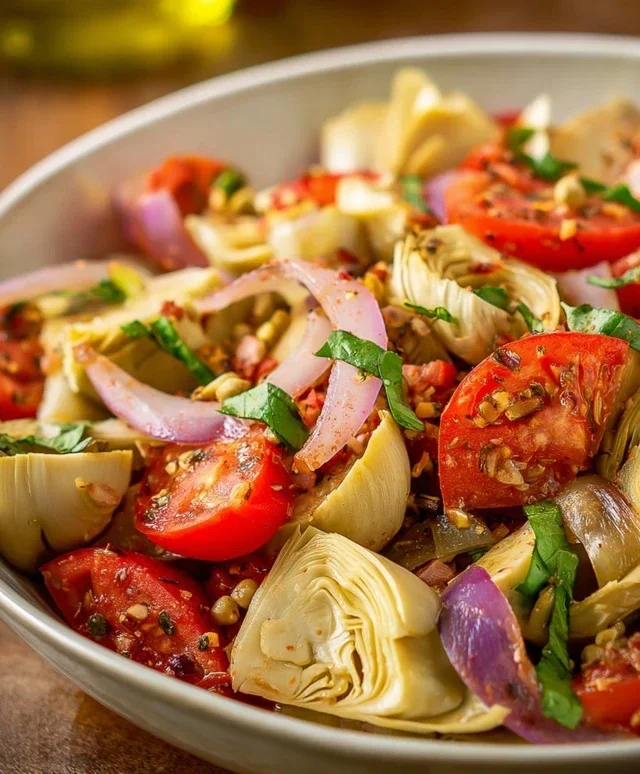 Tuscan Artichoke Tomato Salad