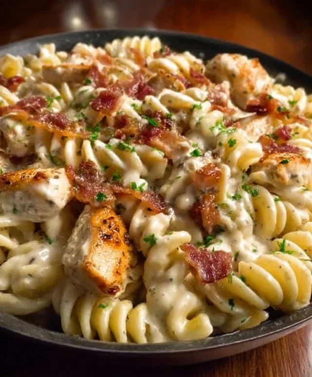 Chicken Beef Beef Bacon Ranch Pasta
