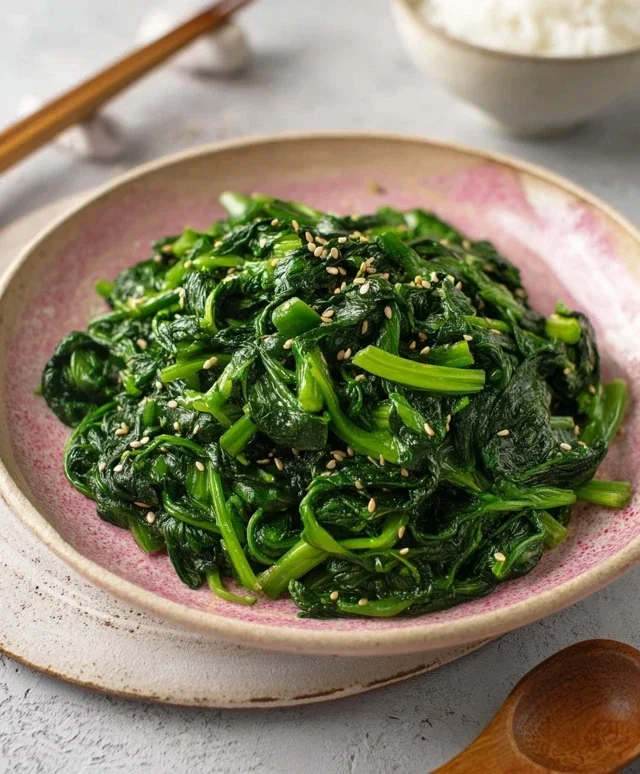 Korean Spinach Side Dish (Sigeumchi Namul)