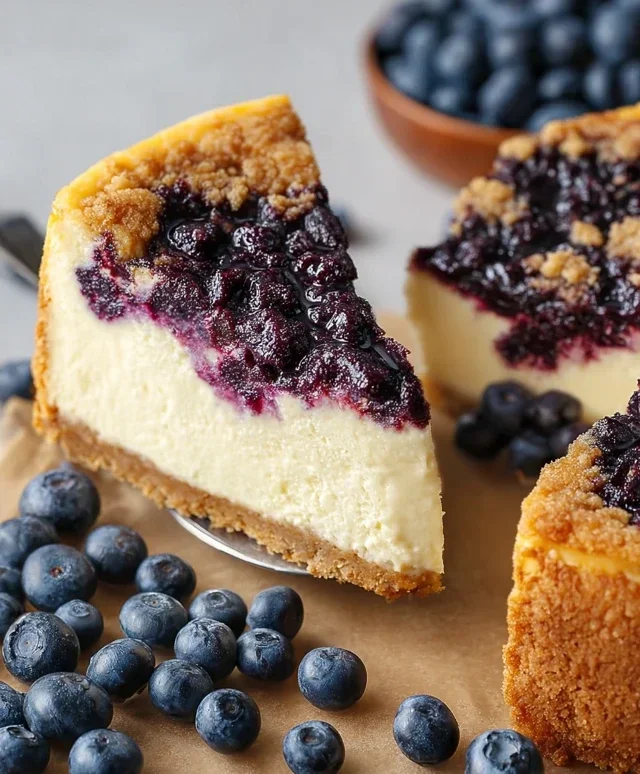 Blueberry Crum extract extractble Cheesecake