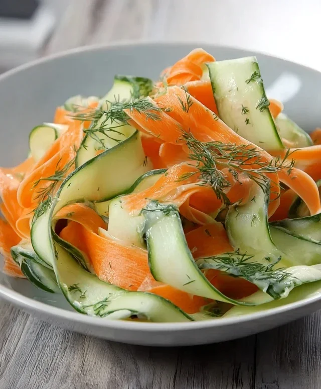 Carrot and Cucumber Ribbon Salad