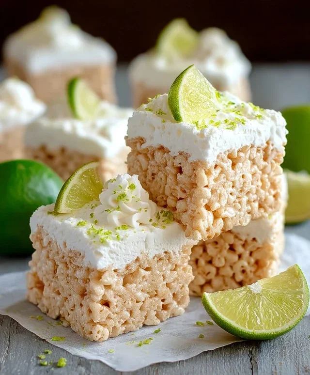 Key Lime Pie Rice Treats