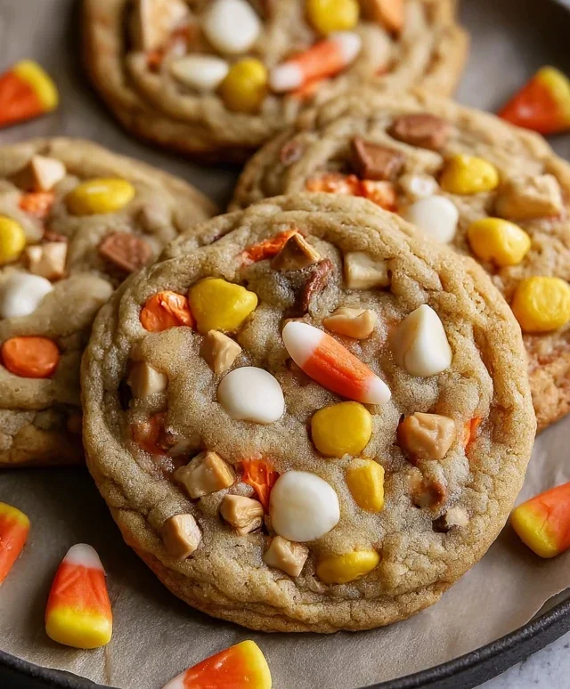 Candy Corn Trail Mix Cookies