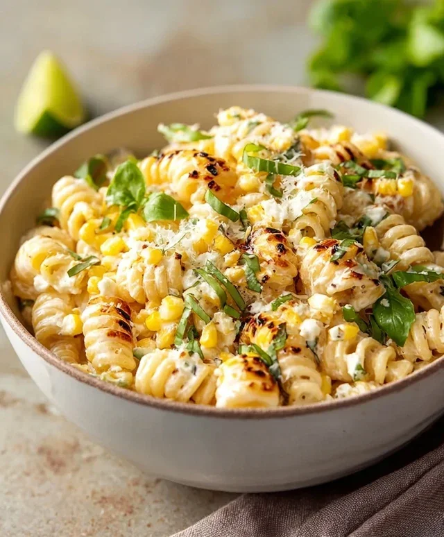 Creamy Street Corn Pasta Salad