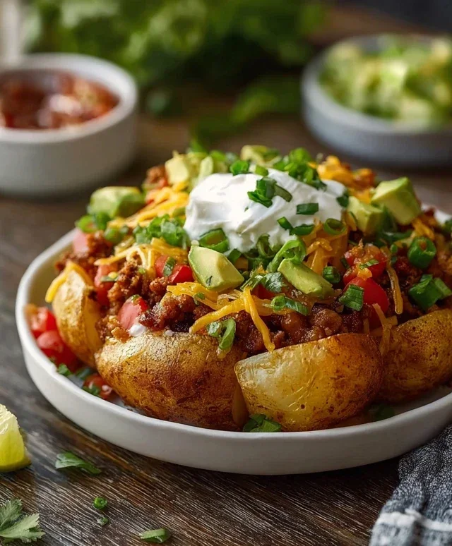 Loaded Potato Taco Bowl