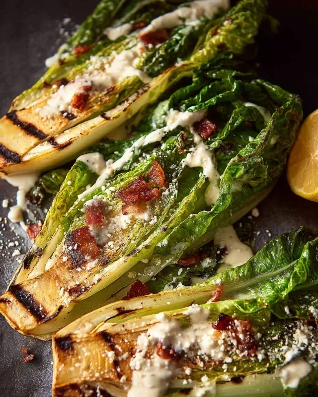 Grilled Romaine Caesar Salad Recipe