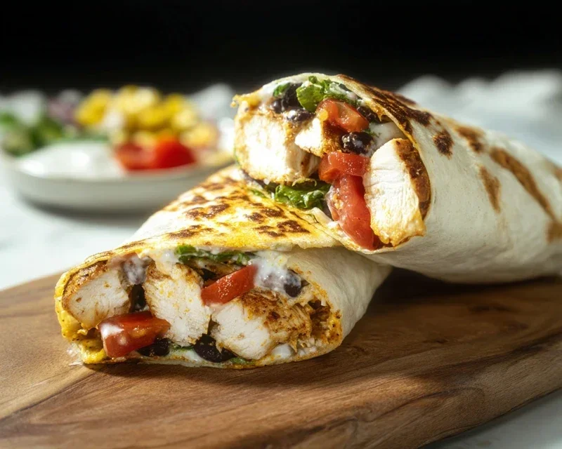 Chipotle Ranch Grilled Chicken Burrito