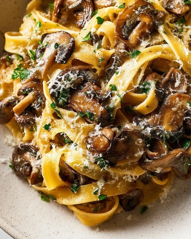 Garlic Mushroom Pasta