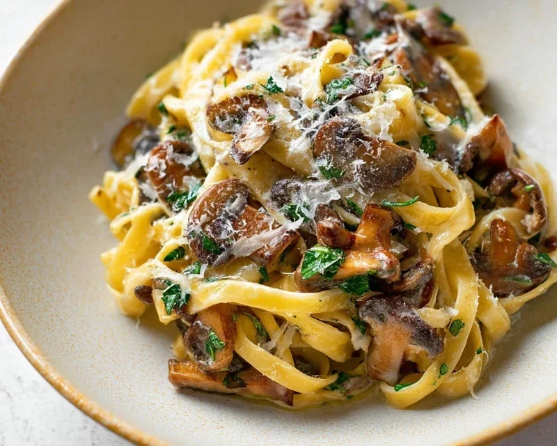 Garlic Mushroom Pasta