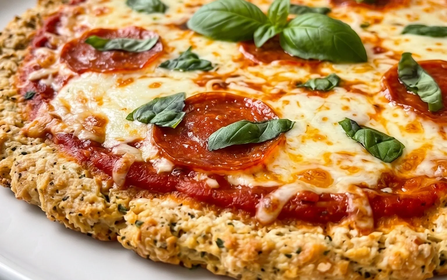 Chicken Crust Pizza (Low Carb + High Protein