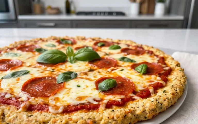 Chicken Crust Pizza (Low Carb + High Protein