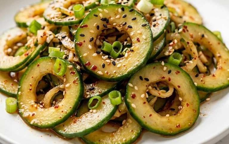 Spiral Cucumber Salad: Korean-Inspired Recipe