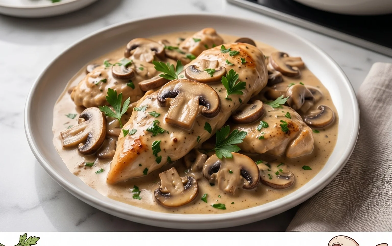 Creamy Mushroom Chicken Recipe
