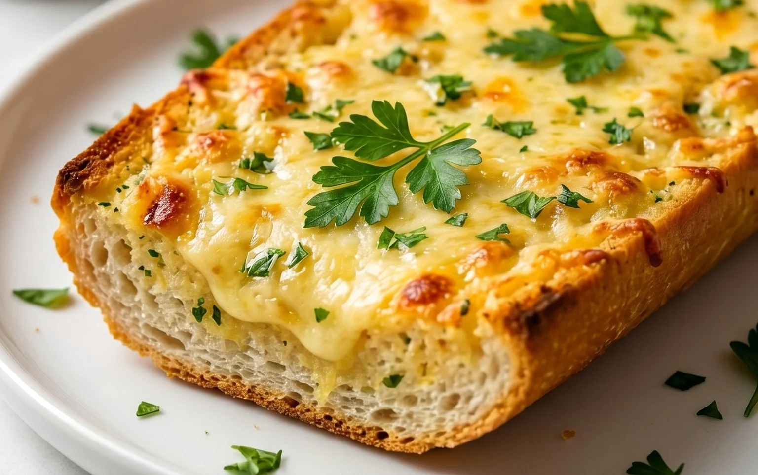BEST CHEESY GARLIC BREAD RECIPE