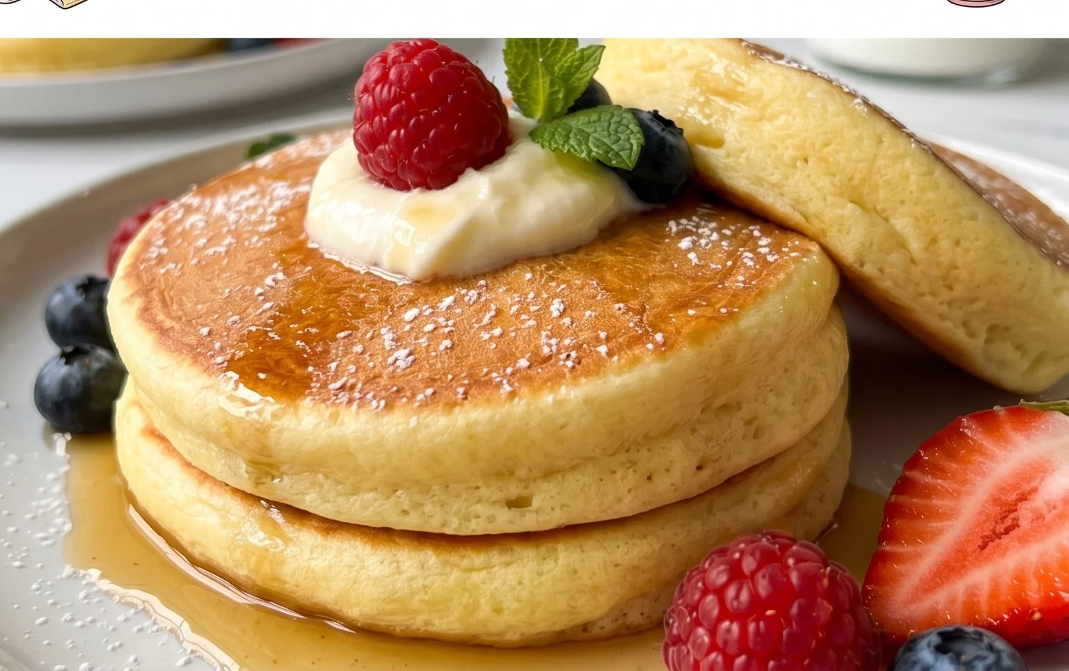 Fluffy Japanese Soufflé Pancakes