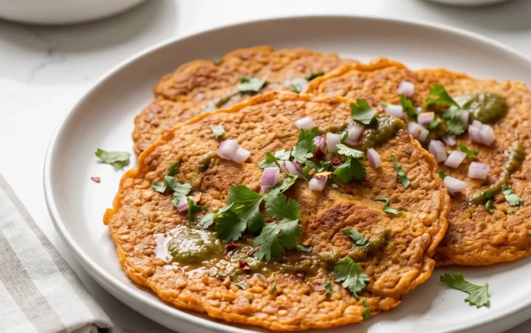Masoor Dal Chilla | Savory Red Lentil Pancakes