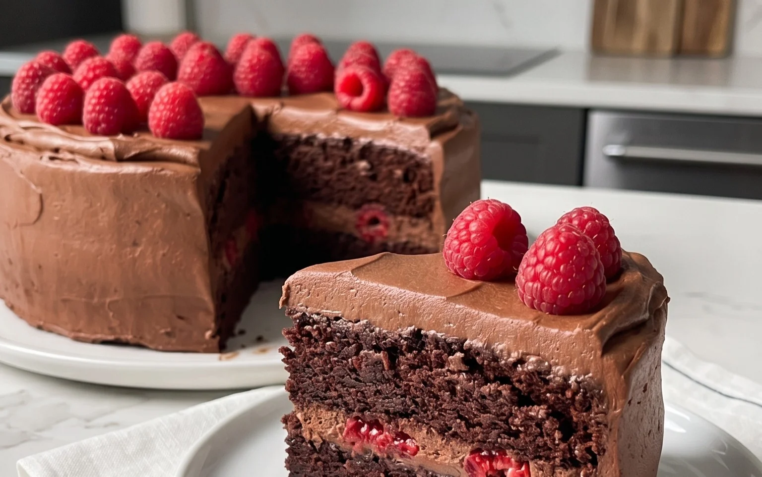 Chocolate Raspberry Cake