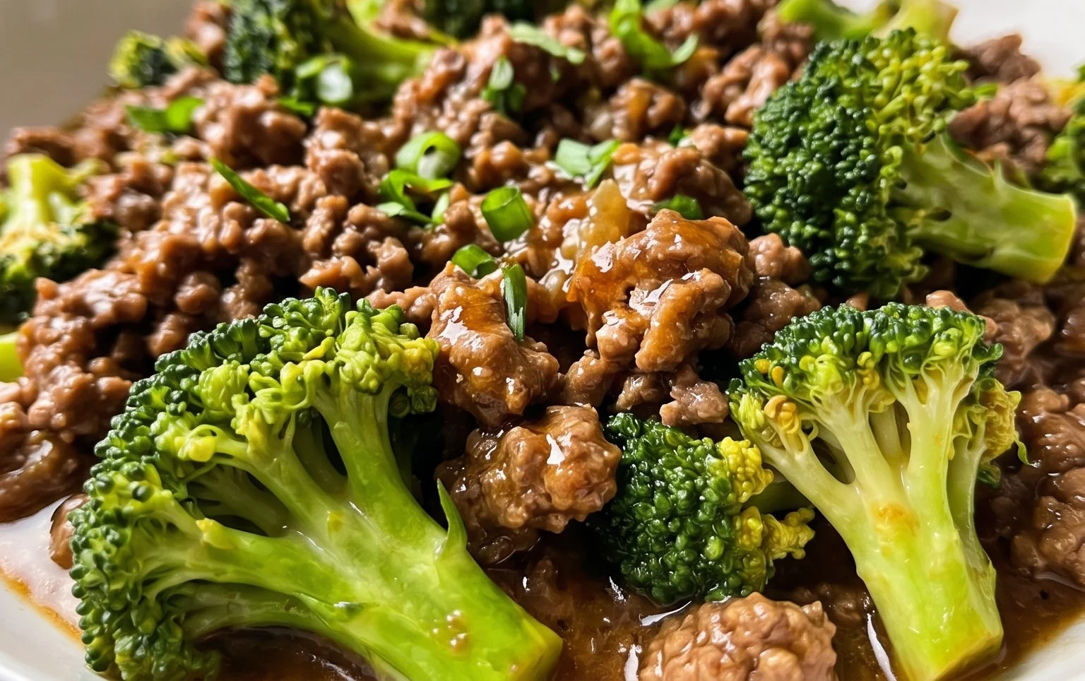 Ground Beef and Broccoli