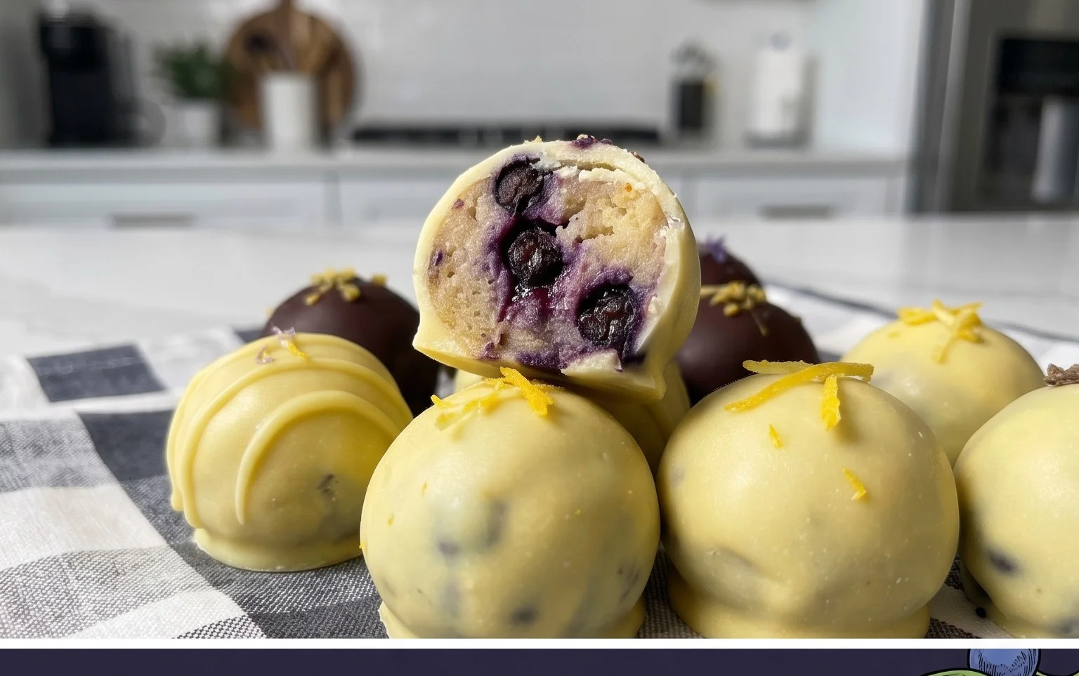 LEMON BLUEBERRY TRUFFLES 