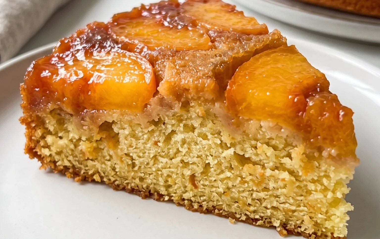 Peach Upside-Down Cake Recipe