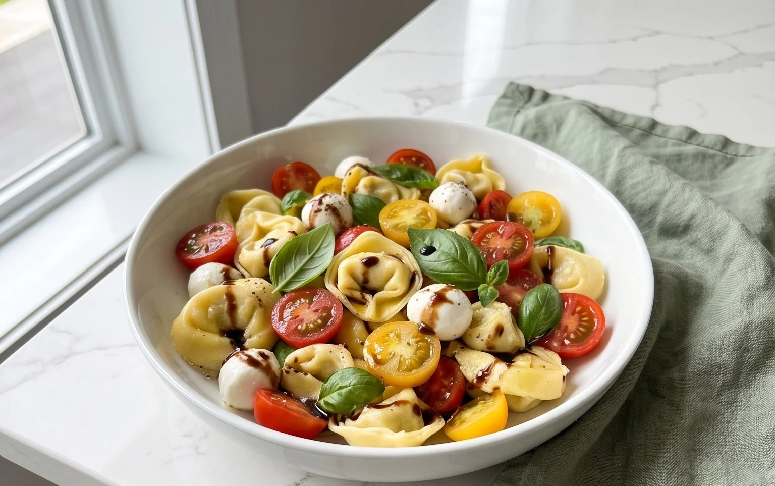 Tortellini Caprese Salad