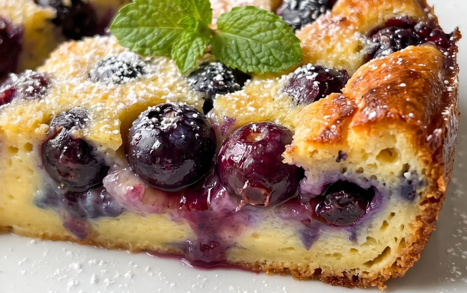 Lemon Blueberry Clafoutis