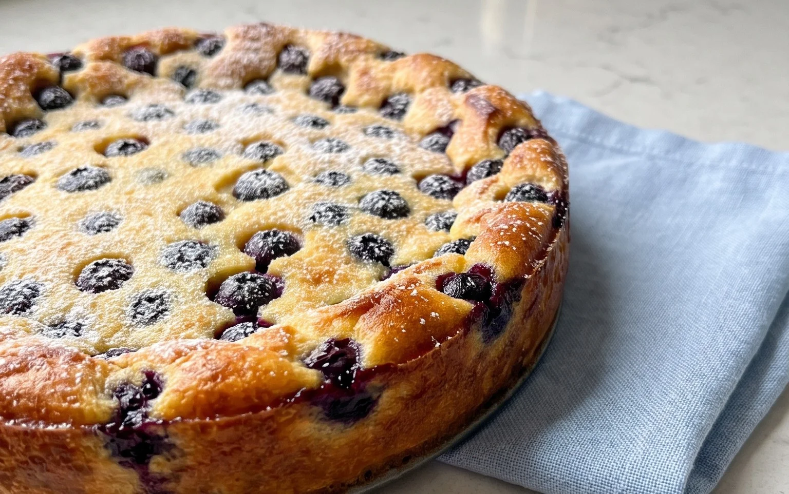 Lemon Blueberry Clafoutis