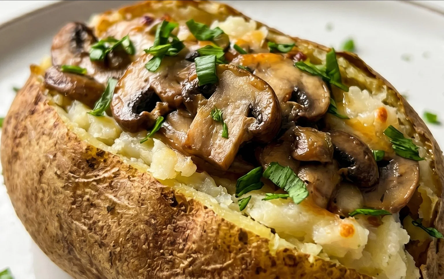 The Ultimate Stuffed Baked Potatoes with Mushrooms