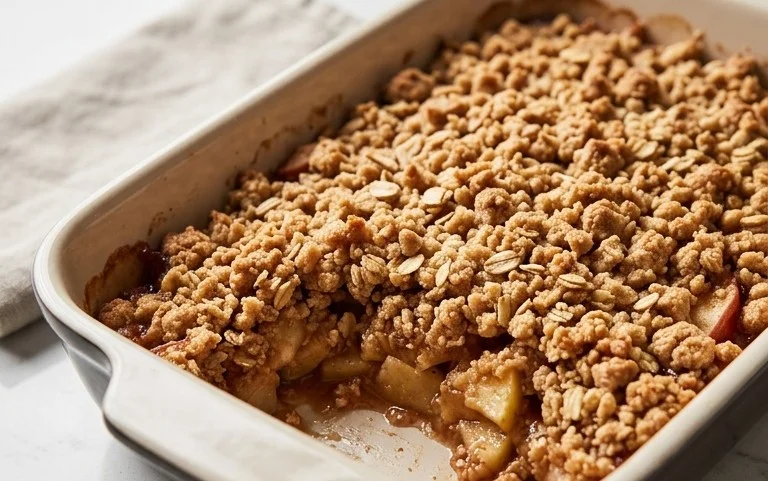Healthy Breakfast Apple Crum extractble