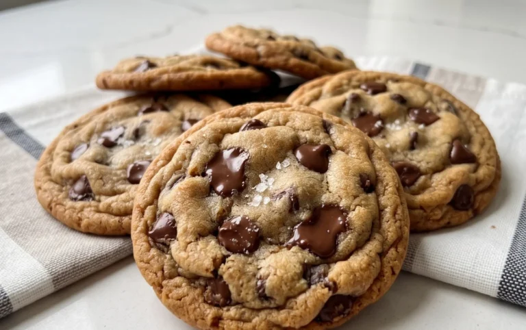 Crispy and Chewy Chocolate Chip Cookies