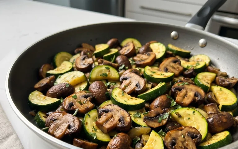Skillet Zucchini and Mushrooms