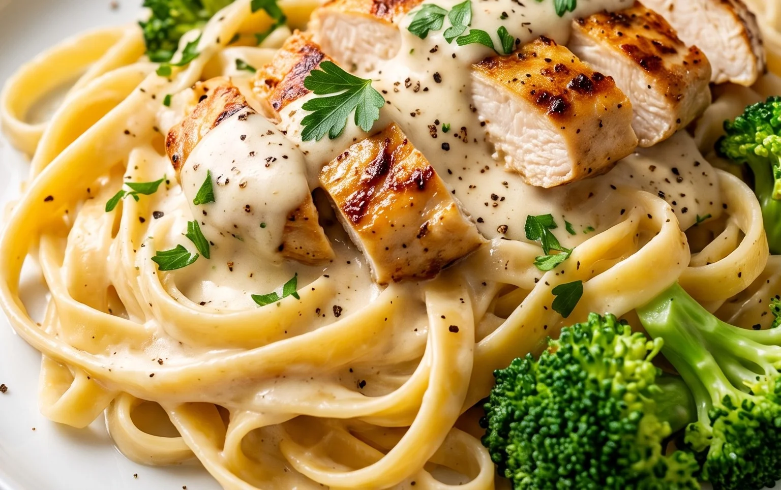 Low Calorie Chicken Alfredo