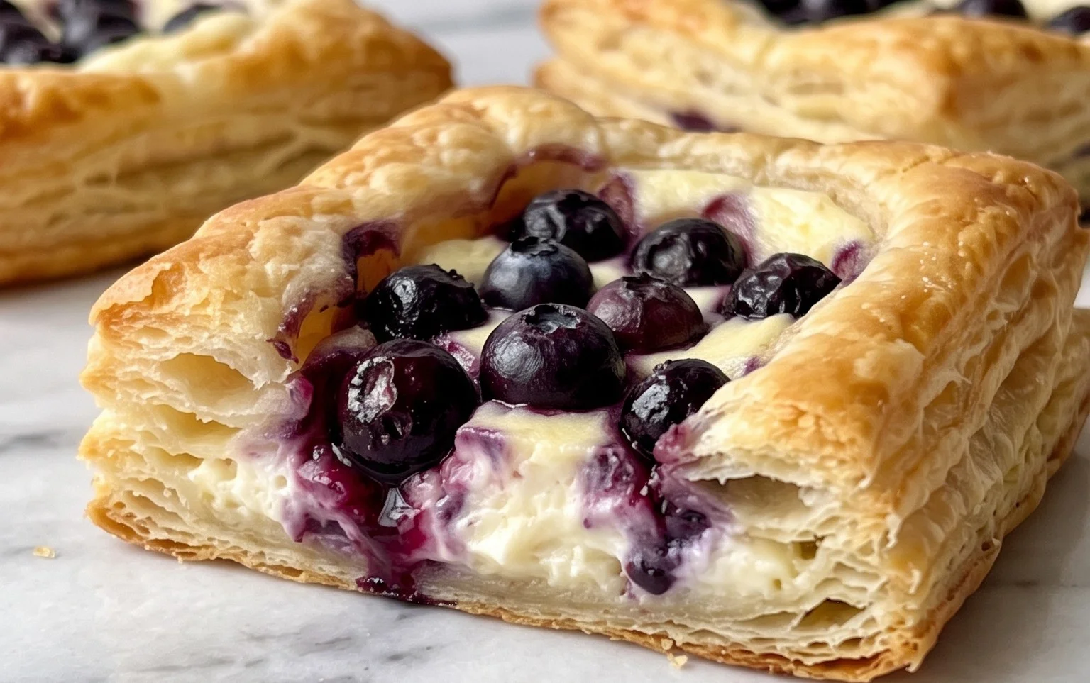 Blueberry Cream Cheese Puff Pastry