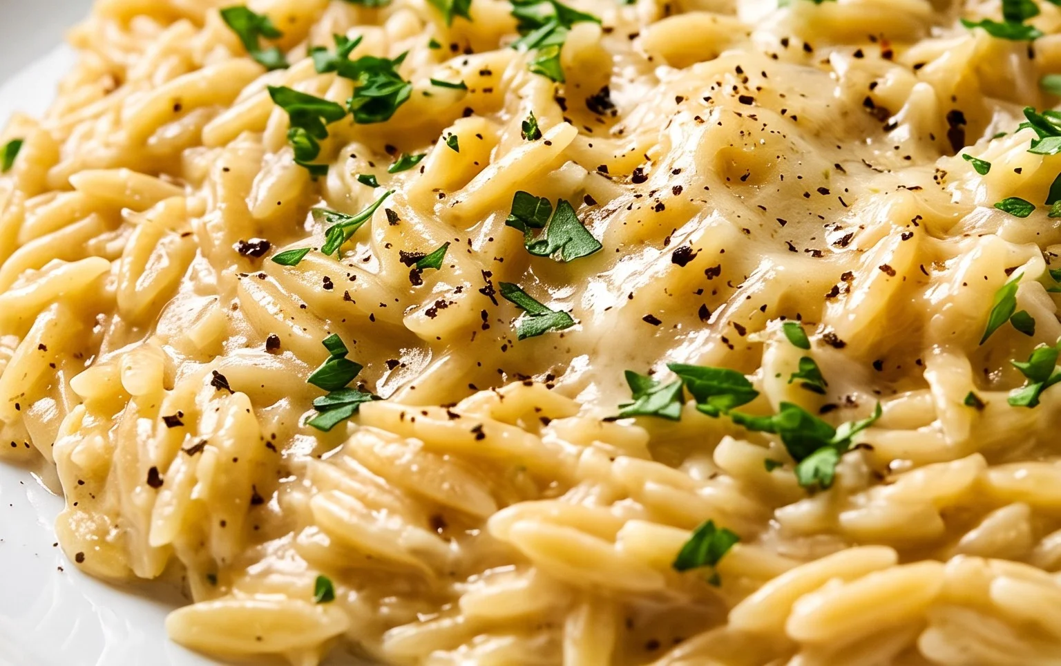 Creamy Garlic Parmesan Orzo
