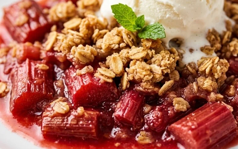 Easy Rhubarb Crisp