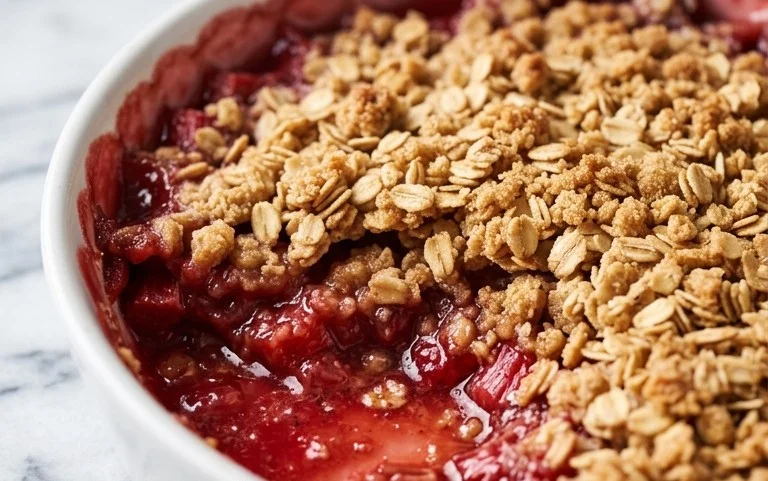 Easy Rhubarb Crisp