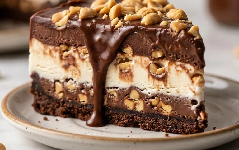 Buster Bar Ice Cream Cake
