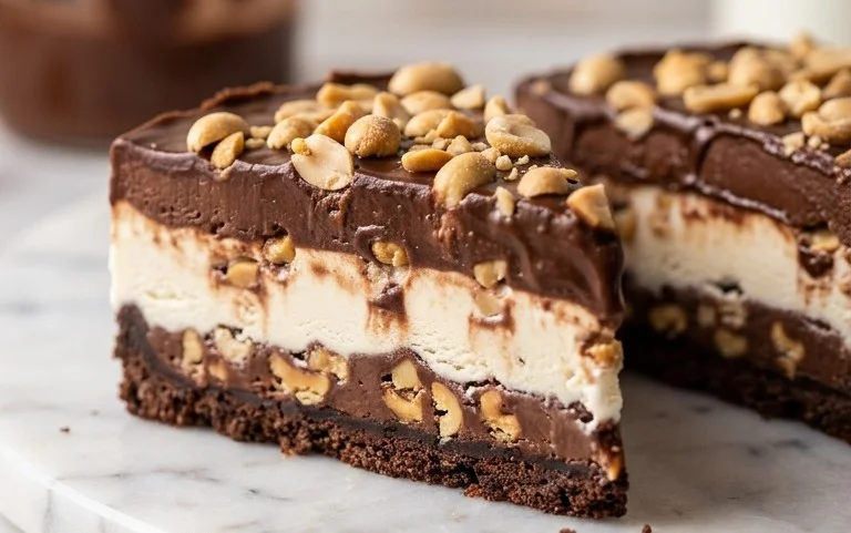 Buster Bar Ice Cream Cake