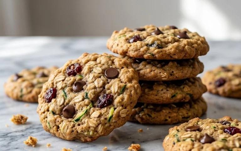 Healthy Zucchini Oatmeal Cookies