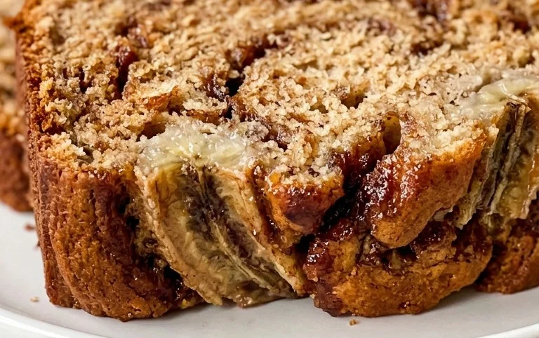 Cinnamon Roll Banana Bread