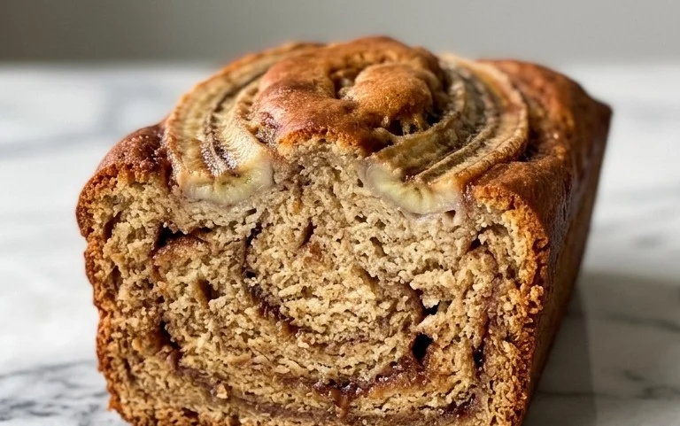 Cinnamon Roll Banana Bread