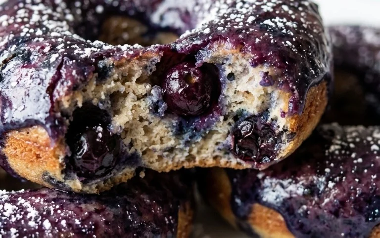 Blueberry Cake Donuts
