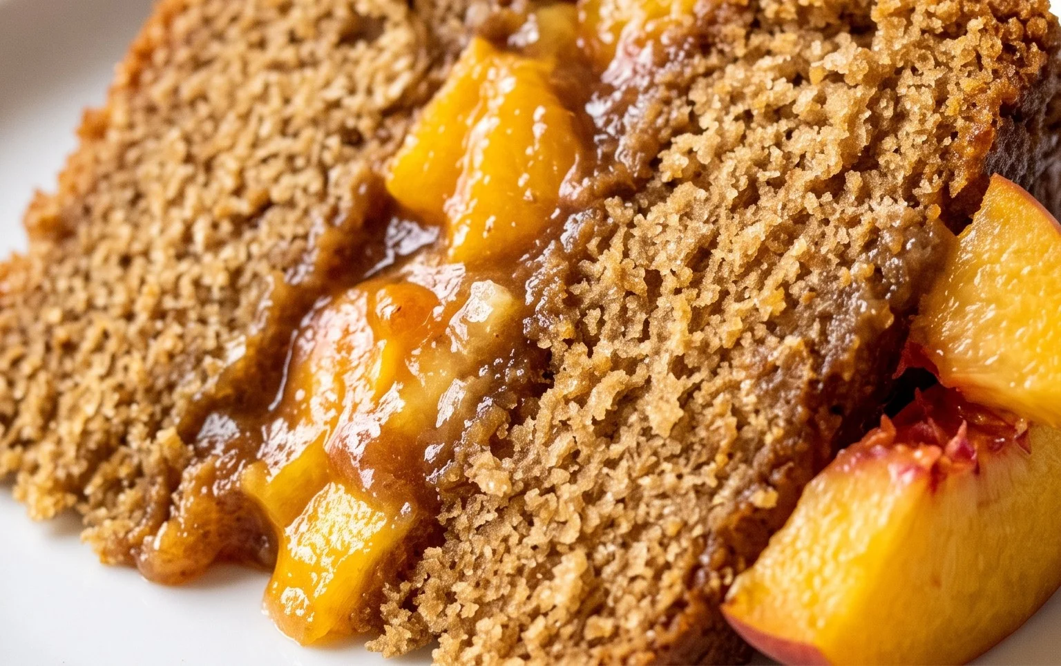 Brown Sugar Layer Cake with Peach Filling
