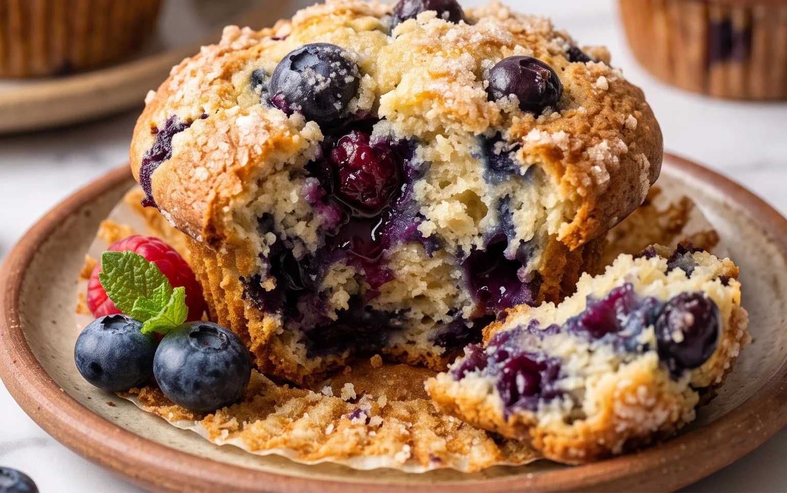 Homemade Blueberry Muffins