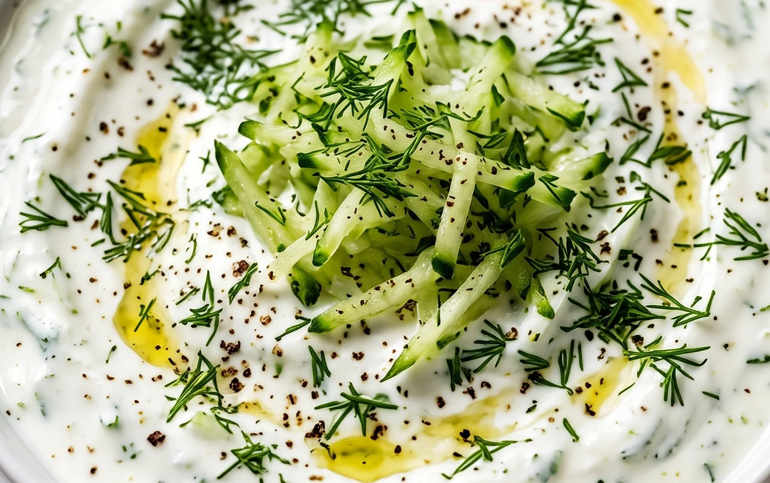 Cucumber Dip with Sour Cream and Dill