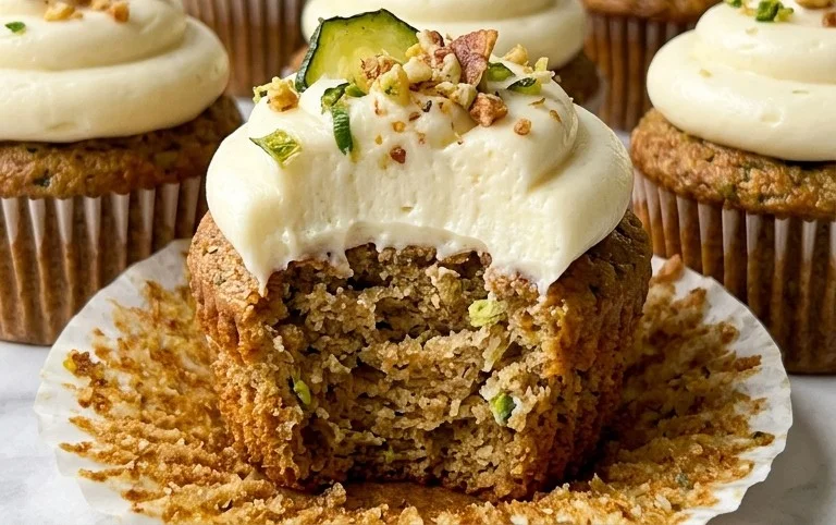 Zucchini Cupcakes with Cream Cheese Frosting