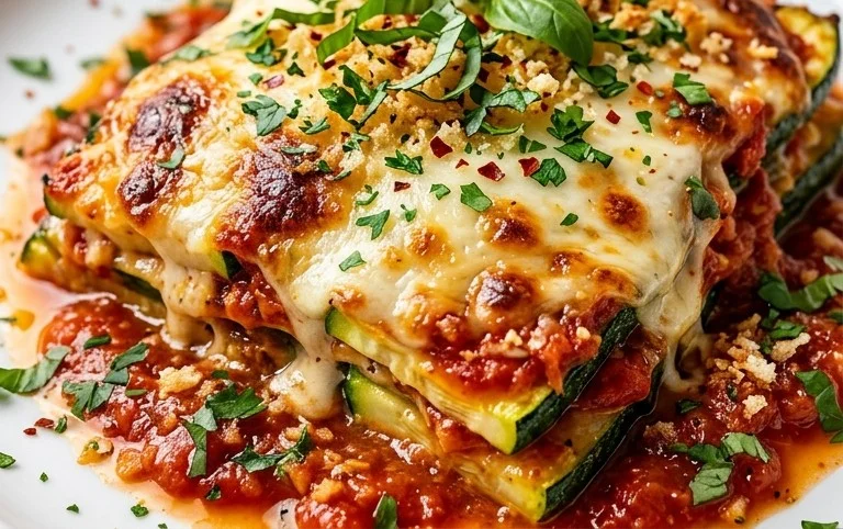 Three Cheese Zucchini Parmesan