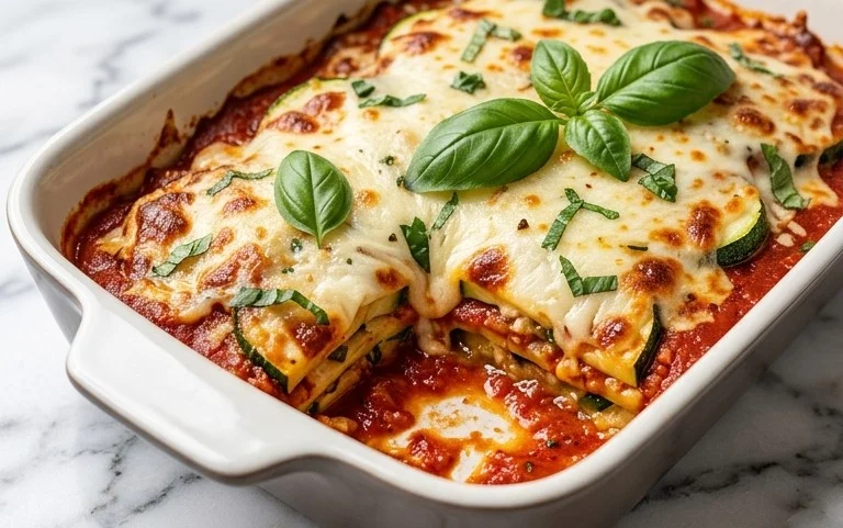 Three Cheese Zucchini Parmesan