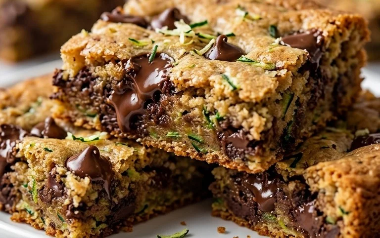 Chocolate Chip Zucchini Cookie Bars
